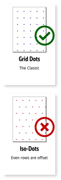 Square Grid vs Iso Dots