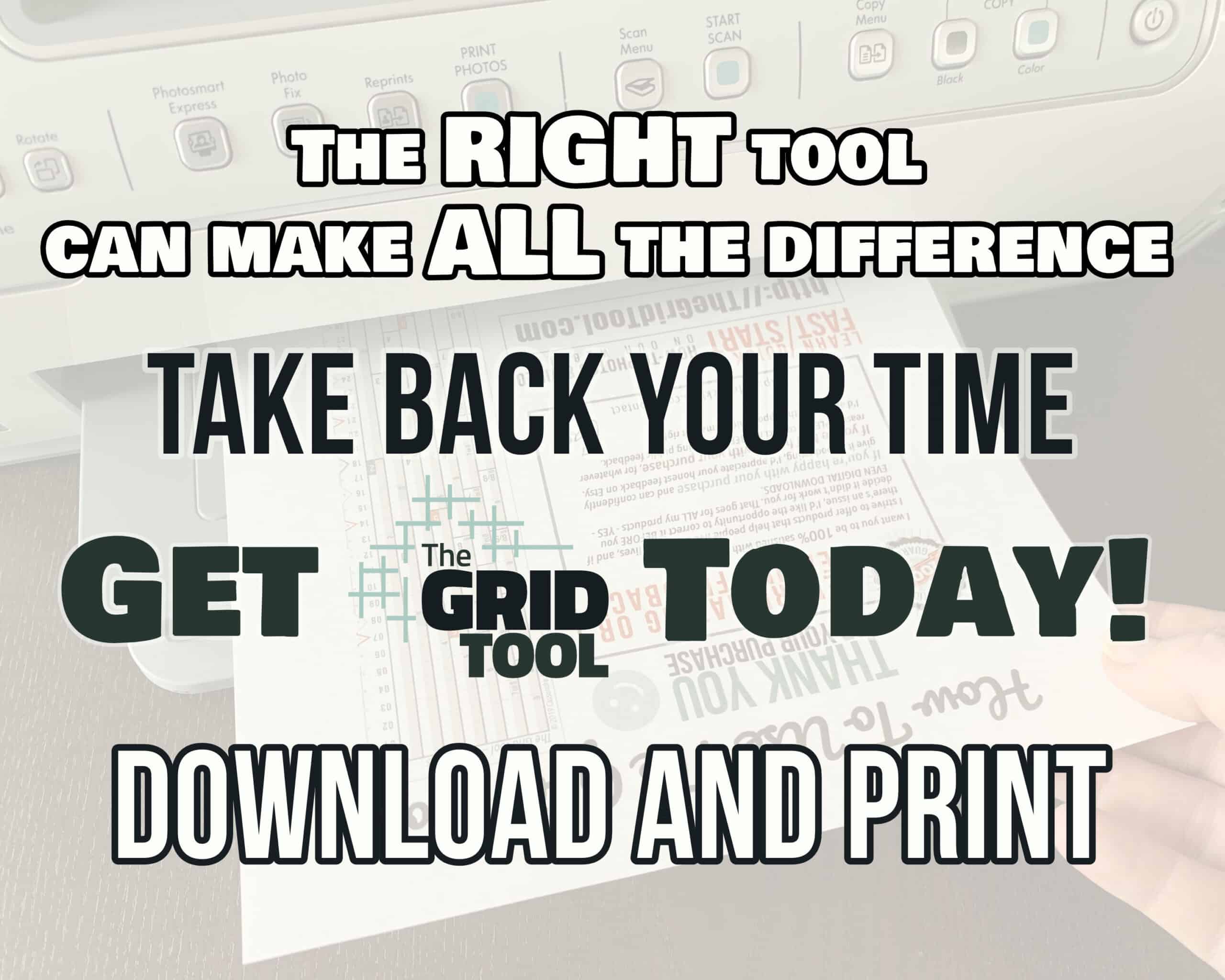 The Right Tool Can Make All The Difference - Get The Grid Tool Today!